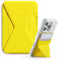 MOFT Magnetischer Wallet Ständer für iPhone 16/15/14/13/12 Serie Kompatibel mit MagSafe, MOVAS Vegan Leder Magnetischer Handyständer mit 3 Betrachtungswinkeln, 2 Kartenhalter (Neon Gelb)