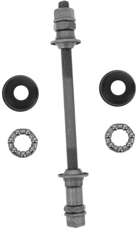 KITANDOVE Hinterradnaben Für Mountain 1 Satz Achslager Kit Vorderradnaben Achslager Grau Beschichtung Achse