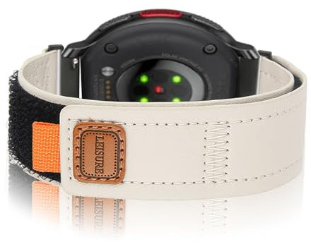 KUWAI Leder Armband Kompatibel mit Polar Vantage V3 Uhrenarmbänder, Einstellbar Weiche Lederarmband für Polar Vantage V3 Ersatzarmband für Damen Herren Armbänder für Polar Vantage V3 (2)