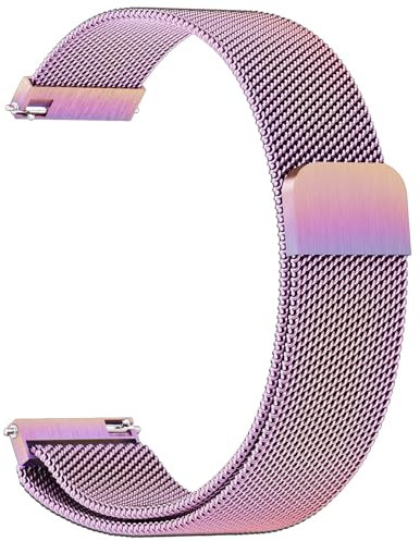 Vancle Metall Uhrenarmband 22mm, Edelstahl Schnellverschluss Smartwatch Ersatzarmband mit Magnetverschluss 22mm Quick Release Armbänder Darmen Herren
