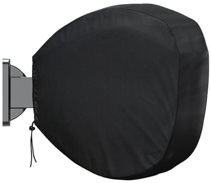 Einziehbare Schlauchtrommelabdeckung, Wandmontierte Schlauchtrommel Abdeckung, Wandmontierte Wasserschlauchtrommel Schutzhülle, Für Gartenschlauch Und -trommel (Schwarz)