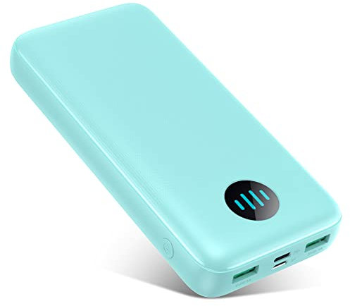 Batterie Externe 26800mAh Haute Capacité Power Bank Charge Rapide PD3.0 USB C in&Out Chargeur Portable, Tri-Output Batterie Portable pour iPhone 16/15/14/13 Pro Max, Android Téléphone, Tablettes-Vert
