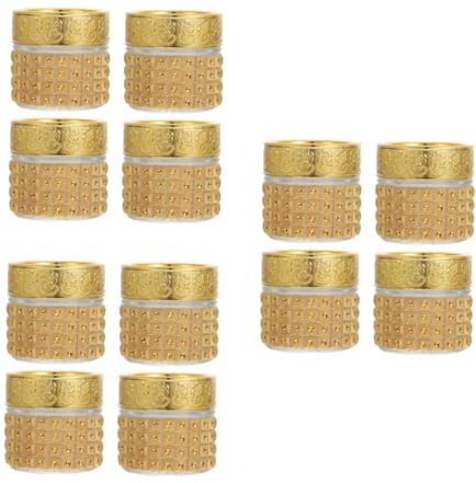 Healeved 3 Ensembles Bouteille Nettoyeur De Biberon Boire Vin Rechargeable Pots De Stockage Pots Exquis 10g De Pots Vides Golden Un Verre 4 Pièces * 3