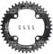 CYSKY Fahrrad Kettenblatt 104 BCD 30T 32T 34T 36T 38T 40T 42T 44T 46T 48T 50T 52T Schmale Breite Single Runde Kettenblätter mit Kettenblattschrauben für E-Bike Rennrad Mountainbike (Schwarz, 42T)