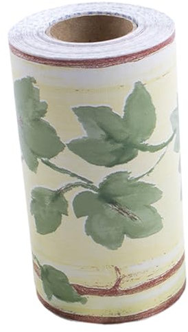 Cunlvyyds Wallpaper Border Green Leaf 32.8 ft Long Wallpaper Borders Self Adhesive Peel and Stick Borders for Walls, Self Adhesive