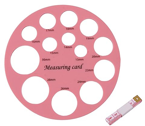 Flange Measurement Tool Nipple Shield Ruler Food Grade Silicone Nipple Sizing Ruler with 13 Size Diameter for Flange Silicone Or Sizing Measurement Tool