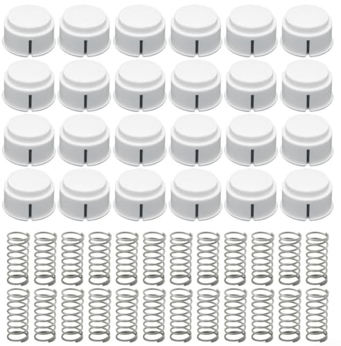 Ersatzknopf und Feder für Iglu-Kühler für Playmate Modelle 43582 43400 13054 Armor Mini sorgt für reibungsloses Öffnen und Schließen des Deckels (24 Sets)