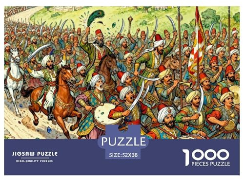 Ottoman Janissary March Hölzerne Puzzles Wasserfest 1000 Teile DIY- Puzzle Geschenke Für Erwachsene Spaß Herausfordernde Puzzlespiele