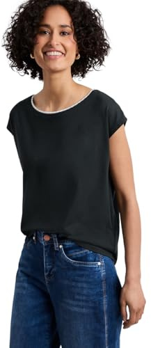 Damen Dropped Shoulder Shirt mit Deko-Tape