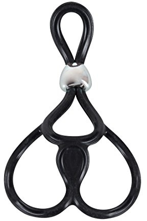 You2Toys Triple Ball- und Cockring - zwei Hodenringe und ein Penisring für ihn, softes Sexspielzeug für intensive Erektion, schwraz
