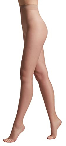 Conte Toeless Ultra Fine Sheer to Waist Pantyhose Summer Open Toe 8 Denier, Tan (Bronz), Large