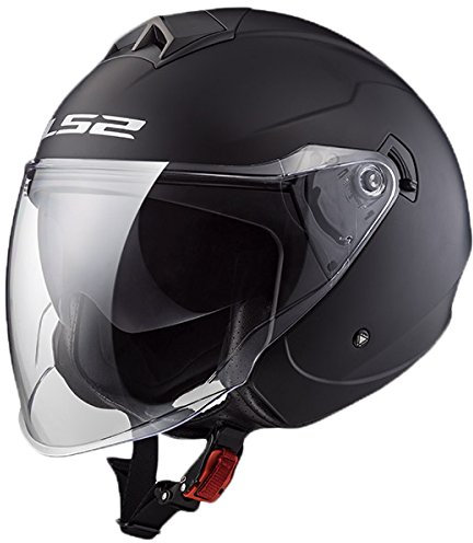LS2 OF573 Twister Doppia Visiera Jet e Demi-Jet Open Face Casco Moto - Nero Opaco XS(53-54cm)