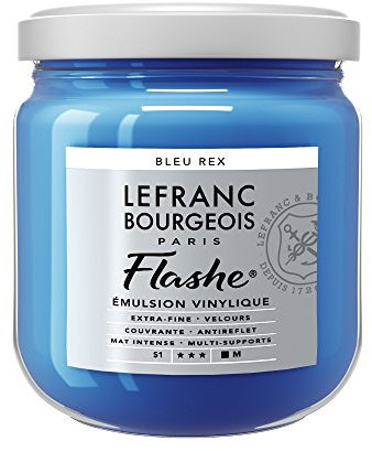 Lefranc Bourgeois Flashe Acrylique Pot 400ml Bleu Rex