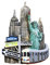 Wedare Magnet Souvenir New York USA 3D Wahrzeichen Kühlschrankmagnet Tourist Souvenirs Aufkleber, Home & Küche Dekoration USA Kühlschrankmagnet aus China