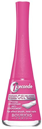 BOURJOIS 1 SECONDE Texture Gel Nail Lacquer 65 AS The Pink (Blister) Unisex Adult, Black, Single, Black/White, Único