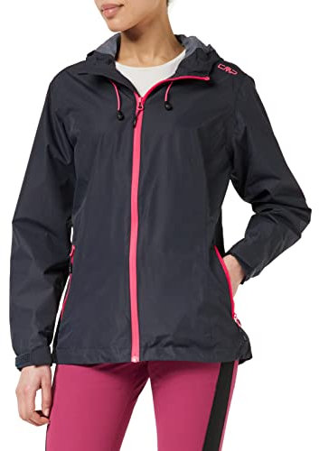 CMP Chaqueta Mujer Capucha Fija, Antracita-Brillo, XL