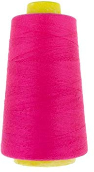 Stofftreff Santi Hochwertiger Overlockgarn-2700 m Spule- 100%Polyester-40 Textile Center (Pink-41328)