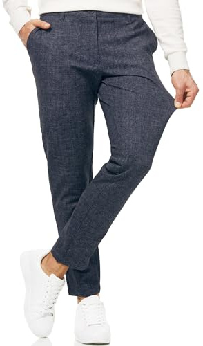 Indicode Herren Rodekro Performance Pants Chinohose Stoffhose mit Stretch | Bequeme Chinohose mit Super Stretch, Sommerhose, Herrenhose, Stoffhose, Businesshose, Funktionshose für Männer