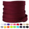 Olukssck Cordones Planos para Zapatillas, [2 Pares] Cordones universales Repuesto para Zapatos para Calzado Deporte y Botas - Anchura 10 mm, Rojo Oscuro, 120cm