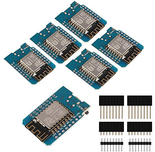 AITRIP 6 Stück D1 ESP8266 Mini Board Entwicklungsboard für ESP8266 ESP-12F 4M Bytes WLAN WiFi Internet Development Board Kompatibel mit Arduino