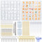 LBING Epoxidharz Formen Kleine 157STK Buchstaben Resin Silikonform Harz Gießform Zubehör Set DIY Harz Casting Formen für Herstellung von Schlüsselbund Anhänger