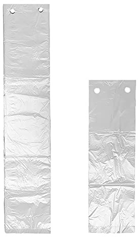 FSSTUD 100 piezas de plástico transparente paraguas lluvia bolsas mojadas paraguas titular desechable impermeable paraguas cubierta