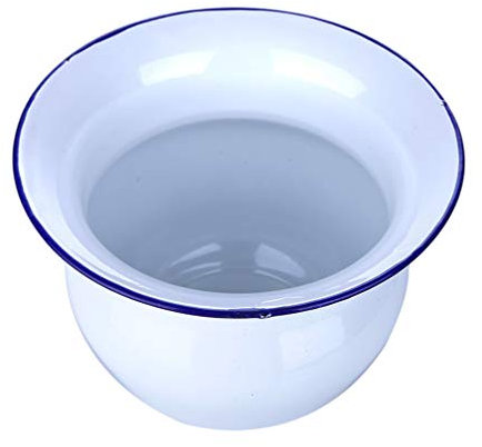 Housoutil 1stk Toilette Spuck Napf Urinal Bettpfanne Tragbares Töpfchen Für Erwachsene Krankenhaus Bettpfanne Frauen-urinaltopf Urinalbecken Notfall Alten Altmodisch Weiß Antiquität Emaille