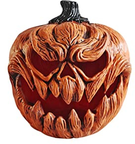 EUROPALMS Halloween Kürbis, 25cm | Kürbis mit Monsterfratze