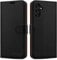 iCatchy for Samsung Galaxy A14 5G / A14 4G Case Leather Wallet Book Flip Folio Stand View Cover with Card Slots and Kickstand for Samsung Galaxy A14 Phone Cover (Black)