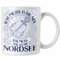 Trendation - Nordsee Tasse Geschenk Urlaub Ich Muss Gar Nix Ich Muss Nur An Die Nordsee Sylt St. Peter Ording Cuxhaven Wandgerooge (Weiß)