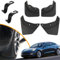 Set di 4 paraspruzzi per Model Y, accessori Tesla Model Y, TPE e PP Nessuna perforazione, compatibile con 2021~2023 Model Y, paraspruzzi anteriori e posteriori + 2 ganci sedile