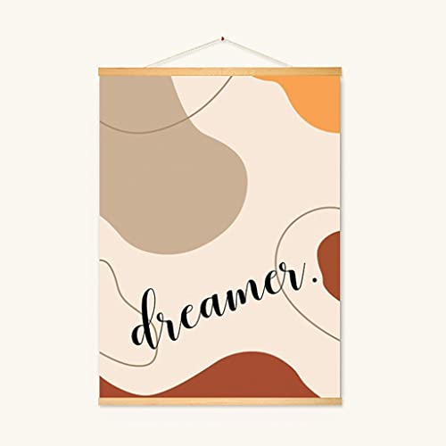 Porte-affiches Support D'affiche Magnétique, Affiche D'art Mural En Toile Et Décoration Murale Suspendue En Bois, Œuvre D'art Sur Toile, Peinture Murale Facile À Utiliser (Color : D, Size : 60X80CM