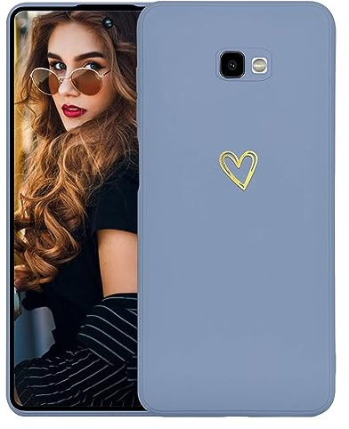 Kaywzo Hülle für Samsung Galaxy J4+/J4 Plus,Weich TPU Silikon Handyhülle mit Herzmuster,Minimalismus Design,Ultradünn Mädchen Stoßfest Kratzfeste Schutzhülle Case Cover,Blau