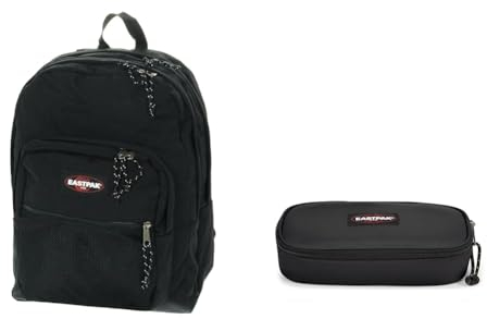 EASTPAK - PINNACLE - Sac à Dos, 38 L, Black (Noir) & Oval Single - Trousse, Black (Noir)