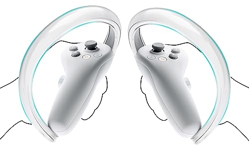 Geekria Funda de silicona para anillo de controlador compatible con Pico Neo 4, mango de agarre protector, cubierta antigolpes, accesorios de juegos de realidad virtual (1 par)