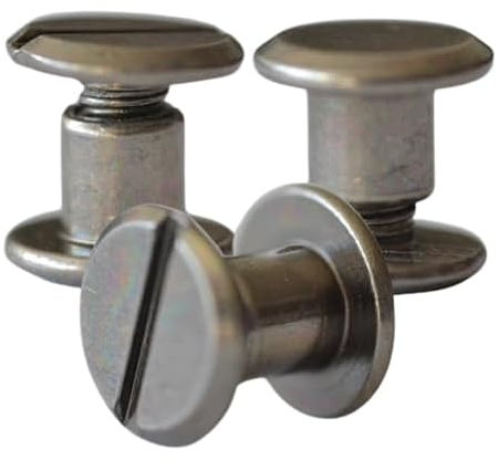 Buchschrauben 5mm - 15mm | 20Stück | Hülsenmutter M5 / Schraube M4 | deutscher Anbieter (5mm Steingrau)
