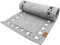Miqio Design Filz Tischläufer Sterne | Tischläufer Winter | 150x 40cm abwaschbar | Filzläufer 0ekotex Filzstoff mit Echtleder Label | Tischdecke Weihnachten- Hellgrau