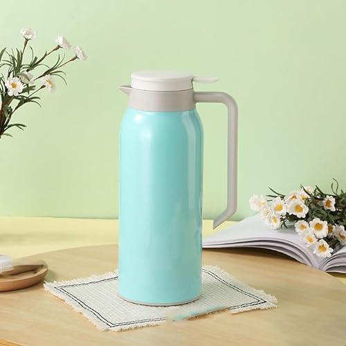 Pichet Isotherme Bouteille D'eau, Carafe Café Thermique Grande Capacité Doublure Acier Inoxydable, Distributeur Boissons Hermal, Bouilloire Thermique Sous Vide Chaudes Et Froides (Color : D)