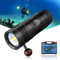 TrustFire DF90 Kit Linterna de Buceo, Foco de Buceo Recargable 15000 Lúmenes, Linterna Sumergible 70M Impermeable, 3 Tipos Diferentes de Iluminación（Luz de Blanca, UV, Roja）