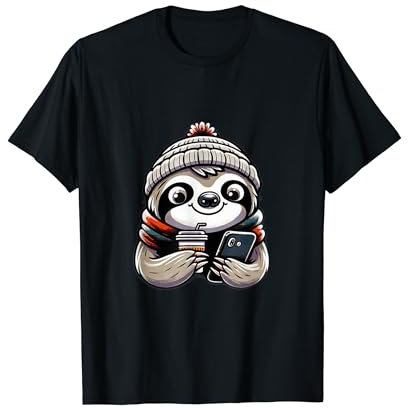 Niedliche Faultier-Mütze: Kaffee & Herbststimmung T-Shirt