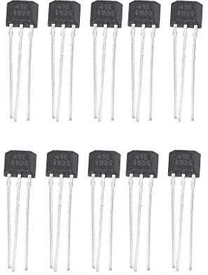 Christol Hall Sensor 10 Stück 49E Hall OH49E Spannungsregler Hall Effekt Sensor linear
