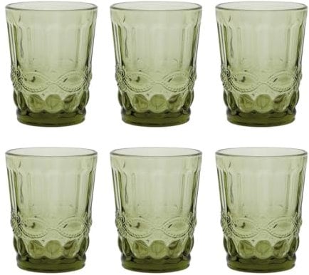 La Bouchée By La Cartuja De Sevilla Ritual Set 6 Vasos Altos Vidrio 26cl Verde