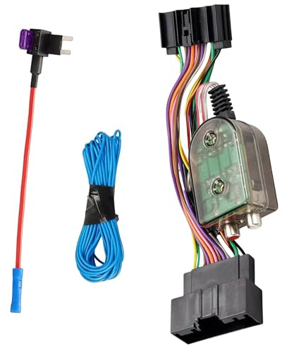Factory Radio Add a Subwoofer Speaker Amplifier Wire Harness Fits for Ford F-150 250 350 450 550 Edge Escape Explorer Fiesta Carnival Focus Mustang Transit Interface Wiring Harness Inline Converter