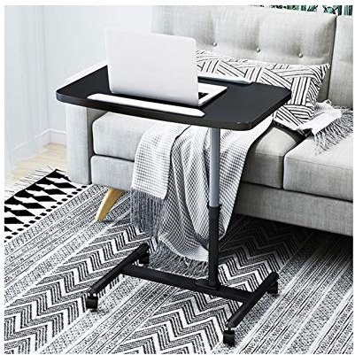 JXIPANUL Table de lit avec roulettes, Table de lit Mobile, Chariot pour Ordinateur Portable, Bureau Portable avec roulettes, Surface d'écriture à Utiliser dans Un lit ou Un Fauteuil Roulant