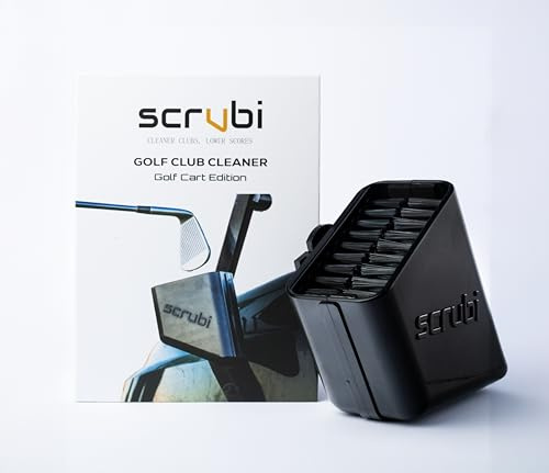 Scrubi Golf Club Cleaner for Golf Carts - Compact & Efficient Cleaning Tool for Golf Clubs – Easy to Use & Waterproof Design – Includes Strong Nylon Brush – Perfect for Irons