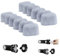 HomeVortex Charcoal Water Filters For Coffee Machines, Replacement Filter Element For Espresso Makers, Water Dispensers, Sports Bottles(12pcs)