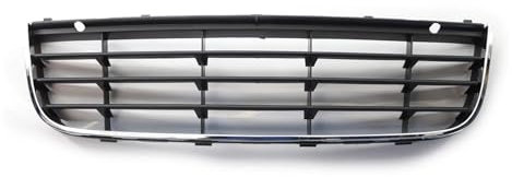 Facelift Grill Für VW Für Jetta MK5 2005-2009 1K0853677C Chrom Schwarz ABS Front Lower Bumper Center Mesh Grill Grille Vent Auto Zubehör Kühlergrill Passend