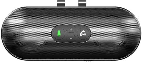 eppfun Manos Libres para Coche Bluetooth 5.4, Kit de Coche Altavoz Inalámbrico con Siri & Asistente