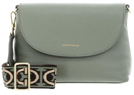 Coccinelle Leder Umhängetasche Paulina Mini Crossbody Bag Greenery grün