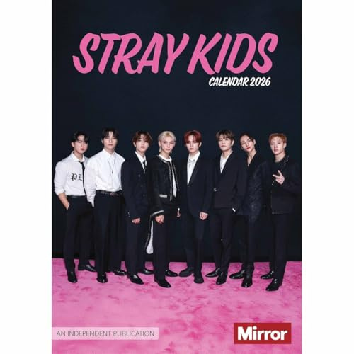 Stray Kids Kalender 2026, A3, 30 x 42 cm, 12 Monate tolle Fotografie